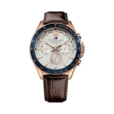 Men's white chronograph strap watch 1791118